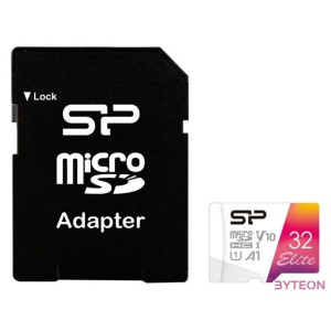 SILICON POWER Memóriakártya MicroSDHC 32GB CL10 UHS-I U1 V10  adapter