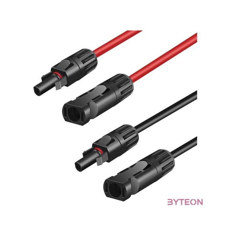 Logilink Szolár hosszabbító kábelkészlet, MC4,M - MC4,F, 6 mm2, CU, 1 m