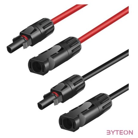 Logilink Szolár hosszabbító kábelkészlet, MC4,M - MC4,F, 6 mm2, CU, 1 m