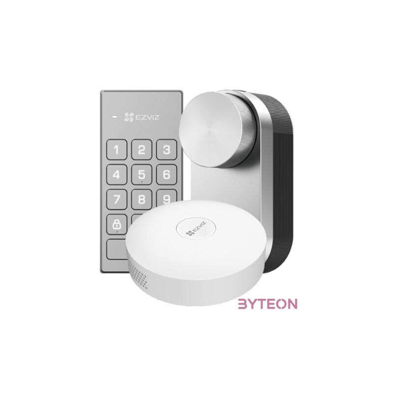 EZVIZ DL01 Pro intelligens zár Kit, Bluetooth & Zigbee kapcsolat, CP billentyűpad, A3 központtal, távoli hozzáférés