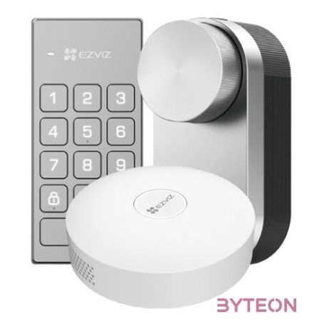 EZVIZ DL01 Pro intelligens zár Kit, Bluetooth & Zigbee kapcsolat, CP billentyűpad, A3 központtal, távoli hozzáférés