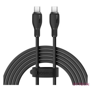 Baseus Pudding USB Type-C, 100W gyorstöltő adatkábel, 1.2m, fekete