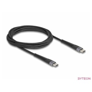 Delock USB 2.0 kábel USB Type-C apa - apa meghosszabbított hajlítás védelemmel 60 W 2 m