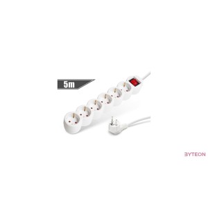 PRC 6-os kapcsolható (5m) elosztó