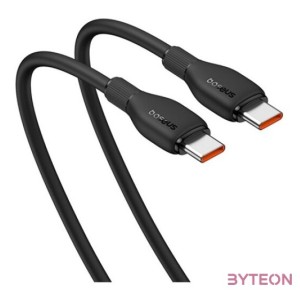 Baseus Pudding USB Type-C, 100W gyorstöltő adatkábel, 1.2m, fekete