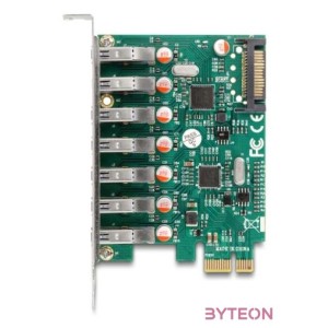 Delock PCI Express x1 Kártya -7 x külső USB 5 Gbps A-típusú anya