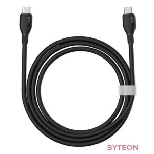 Baseus Pudding USB Type-C, 100W gyorstöltő adatkábel, 1.2m, fekete