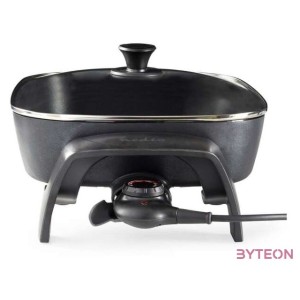 NEDIS FCSP110EBK40 elektromos serpenyő, 40 cm családi kivitel, állítható hőmérséklet, cool touch, mosogatógépben mosható