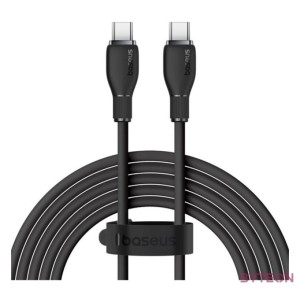 Baseus Pudding USB Type-C, 100W gyorstöltő adatkábel, 1.2m, fekete