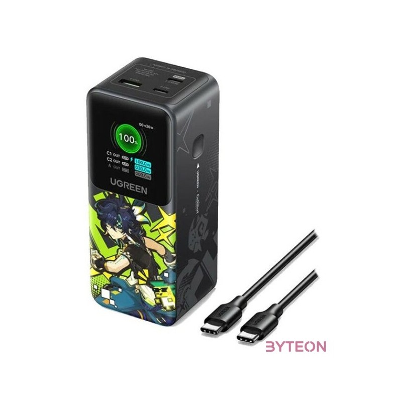 Powerbank Ugreen 20000mAh PB721 Genshin Impact sorozat, 130W, 2x USB-C  USB