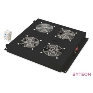 ROOF COOLIING UNIT 2 FANS BLACK FOR NETWORK CABINETS
