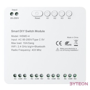 DIY Avatto WSMD-4 250V intelligens kapcsolómodul