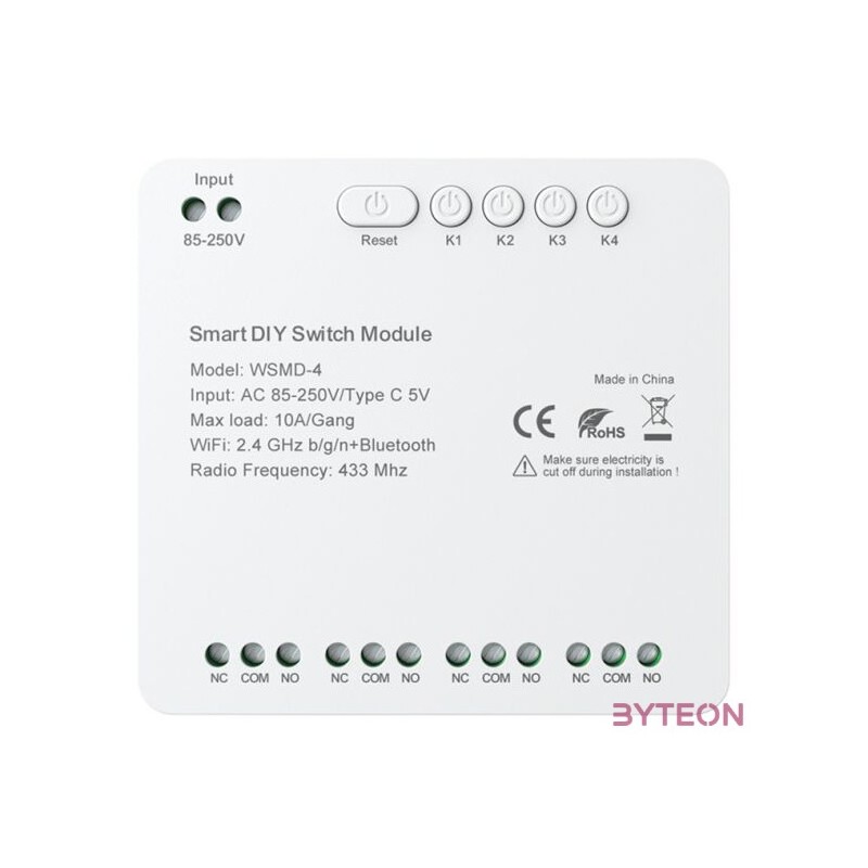 DIY Avatto WSMD-4 250V intelligens kapcsolómodul