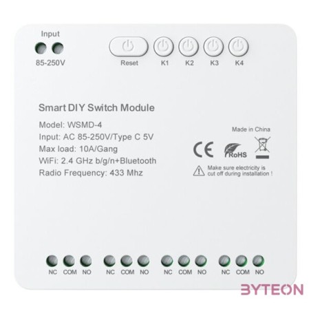 DIY Avatto WSMD-4 250V intelligens kapcsolómodul