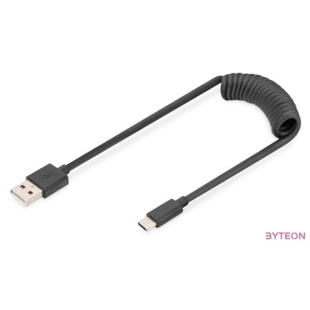1M USB SPRING CABLE TPE USB 2.0 PD60W MAX USB A -C