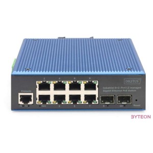INDUST 82PORT E POE SWITCH L2MANAG 8XGE RJ452 SFP PORT POE