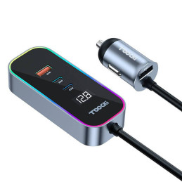 Toocki Car Charger 2C+2A, 155W (Grey)