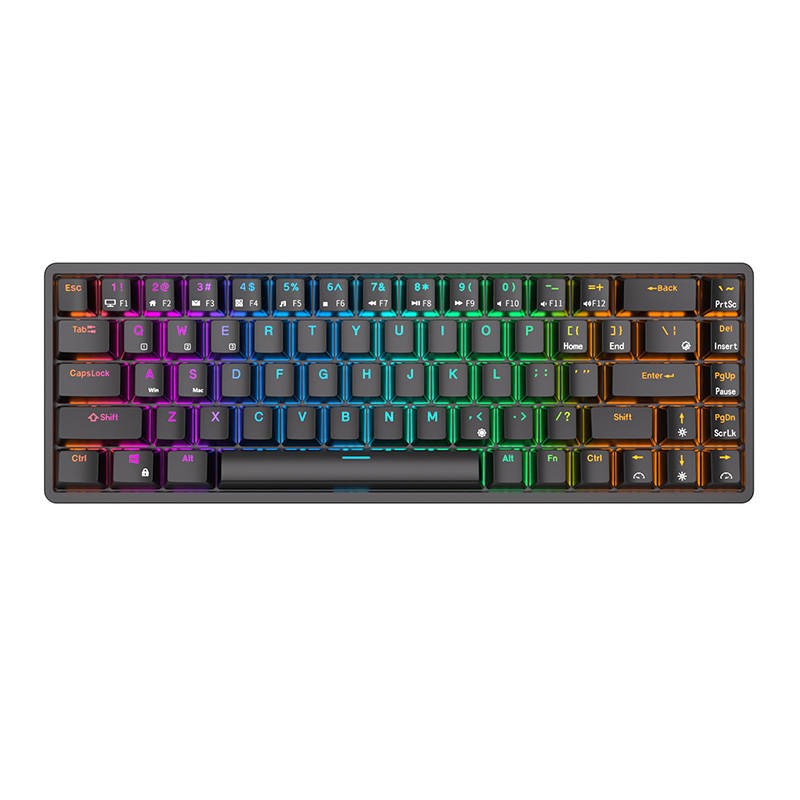 Mechanical keyboard Royal Kludge RK837 RGB, Brown switch (black)