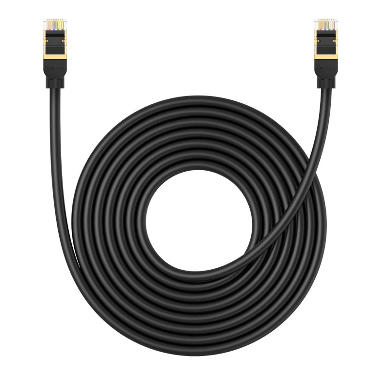 Network cable cat.8 Baseus Ethernet RJ45, 40Gbps, 8m (black)