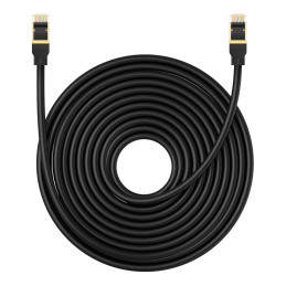 Network cable cat.8 Baseus Ethernet RJ45, 40Gbps, 15m (black)