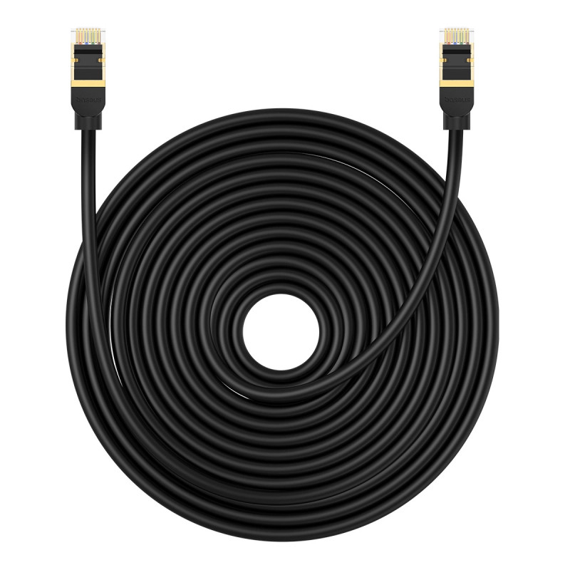 Network cable cat.8 Baseus Ethernet RJ45, 40Gbps, 20m (black)