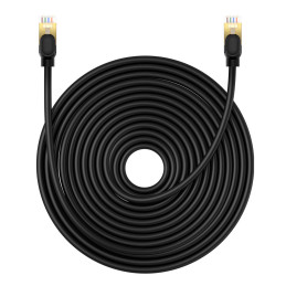 Network cable cat.8 Baseus Ethernet RJ45, 40Gbps, 20m (black)