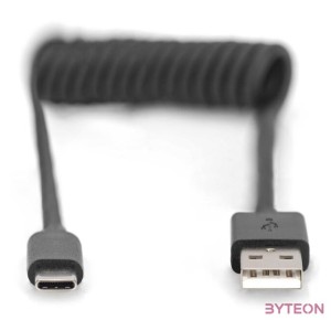 1M USB SPRING CABLE TPE USB 2.0 PD60W MAX USB A -C