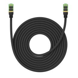 Braided network cable cat.8 Baseus Ethernet RJ45, 40Gbps, 10m (black)