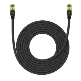 Braided network cable cat.8 Baseus Ethernet RJ45, 40Gbps, 5m (black)