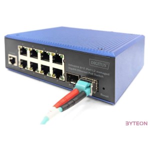 INDUST 82PORT E POE SWITCH L2MANAG 8XGE RJ452 SFP PORT POE