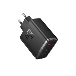 Wall charger Baseus OS-Cube Pro 2xUSB-C + USB, 65W (black)