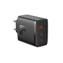 Wall charger Baseus OS-Cube Pro 2xUSB-C + USB, 65W (black)