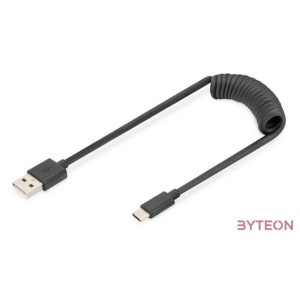 1M USB SPRING CABLE TPE USB 2.0 PD60W MAX USB A -C