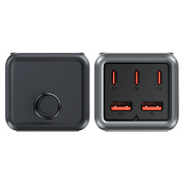 Desktop power strip Acefast Z2, GaN, 3xUSB-C, 2xUSB-A, 75W (black)