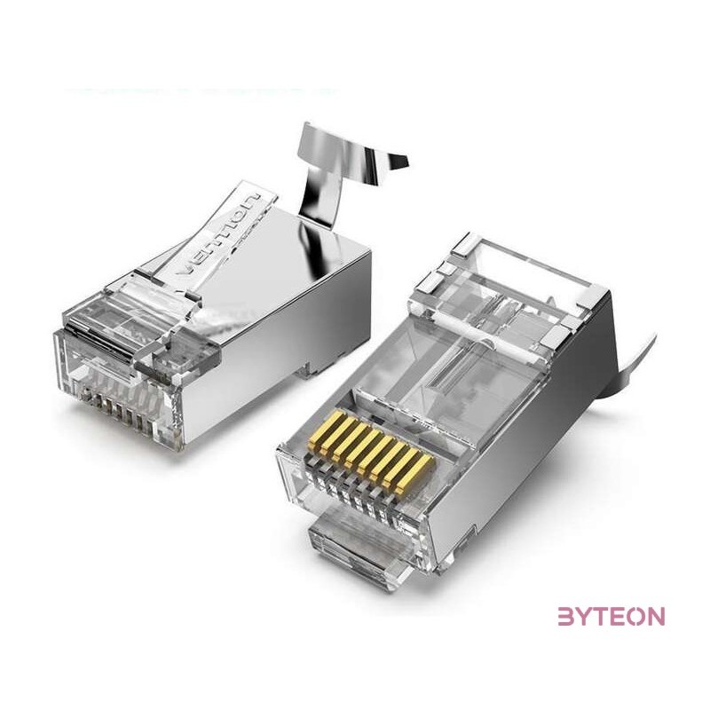 CSATLAKOZÓ FTP (Cat.7 ,RJ45,átlátszó) 10db, Vention