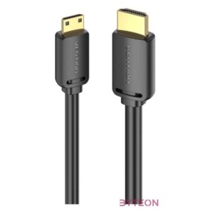 KÁBEL mini HDMI,M - HDMI,M (4K,HD, fekete), 1,5m, Vention
