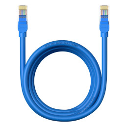 Round Cable Baseus Ethernet RJ45, Cat.6, 3m (blue)