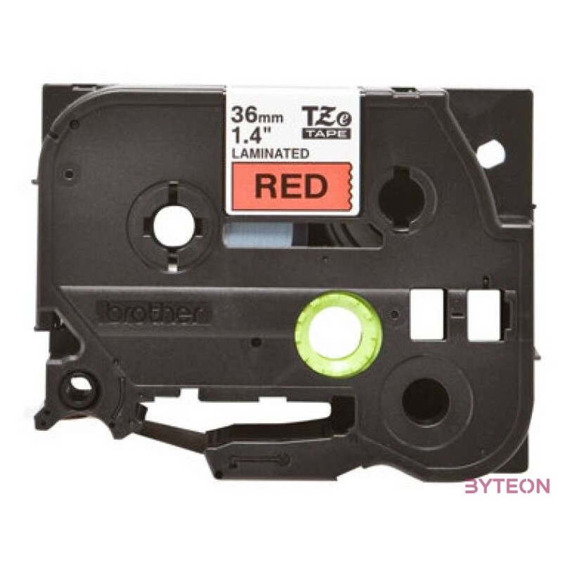 Brother TZE-461 (36mm, 8m) laminált szalag - Piros