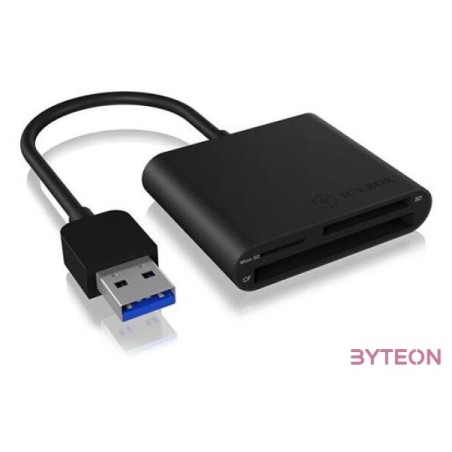 IcyBox External card reader USB 3.0, CF, SD, microSD