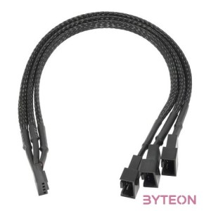 Akyga Adapter with cable AK-CA-65 4 pin (f) , 2x 4 pin (m) , 1x 3 pin (m) , 25cm