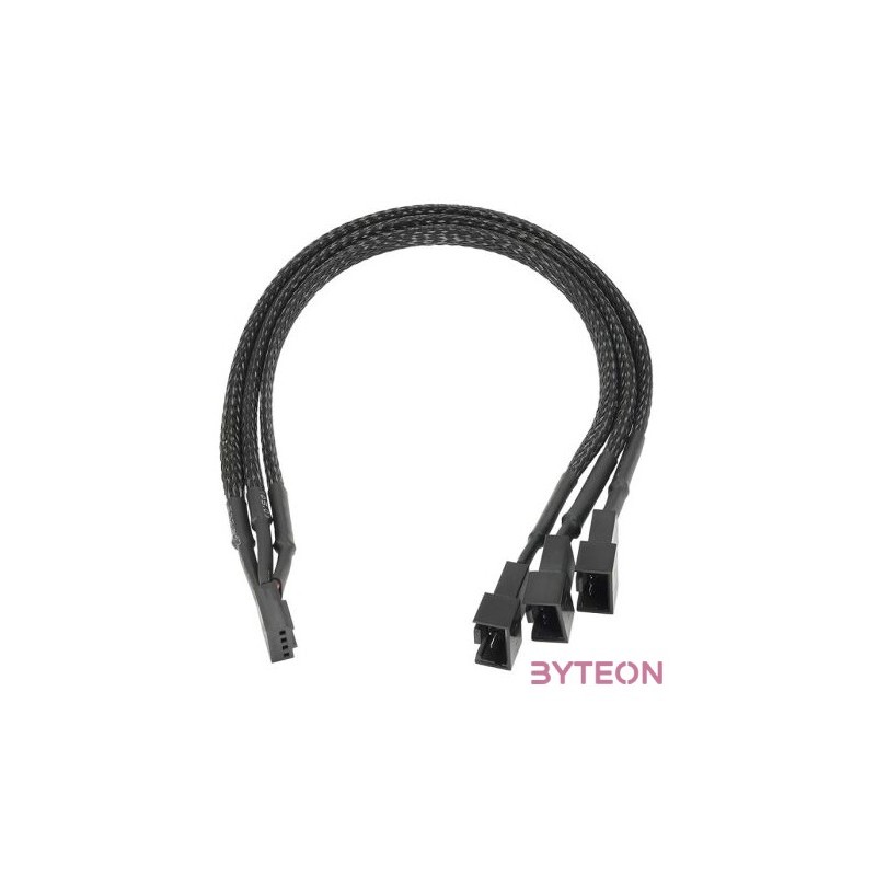 Akyga Adapter with cable AK-CA-65 4 pin (f) , 2x 4 pin (m) , 1x 3 pin (m) , 25cm