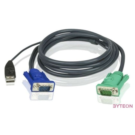 Aten USB A VGA KVM kábel 2m