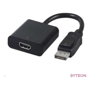 Gembird Displayport - HDMI M,F adapter 0.1m fekete