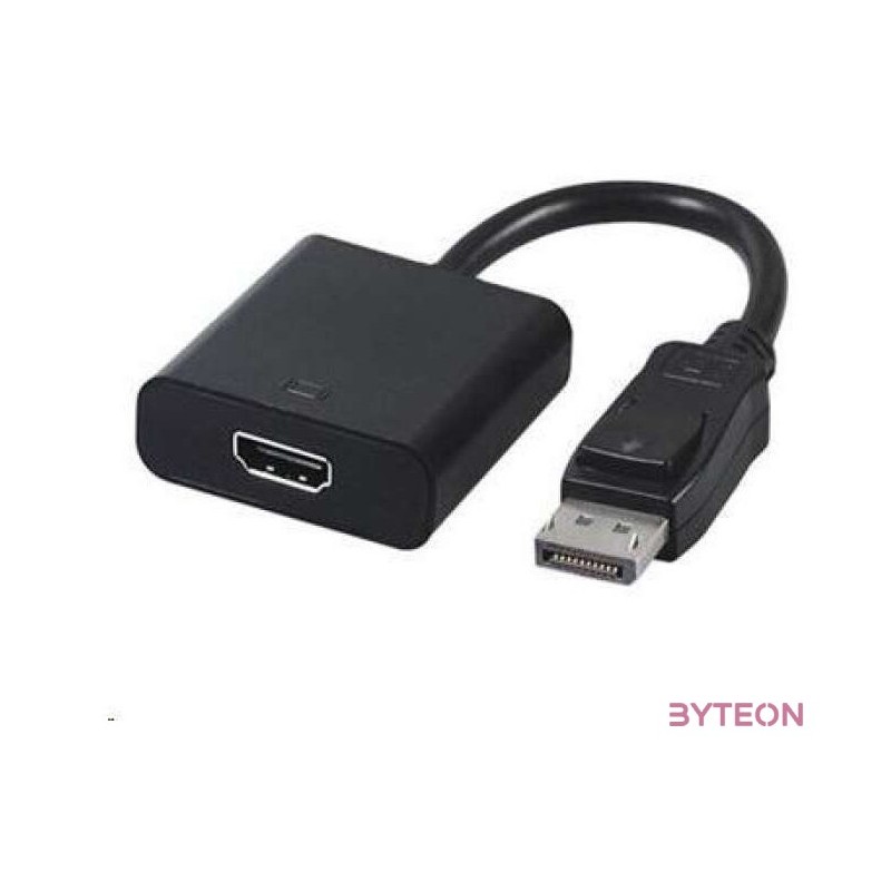 Gembird Displayport - HDMI M,F adapter 0.1m fekete