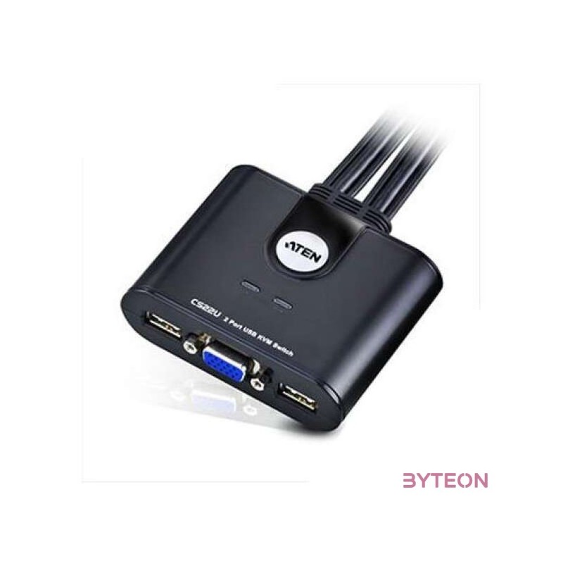 ATEN CS22U KVM Switch/kábel USB 2PC 