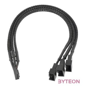 Akyga Adapter with cable AK-CA-65 4 pin (f) , 2x 4 pin (m) , 1x 3 pin (m) , 25cm