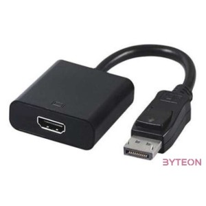 Gembird Displayport - HDMI M,F adapter 0.1m fekete