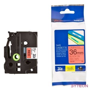 Brother TZE-461 (36mm, 8m) laminált szalag - Piros