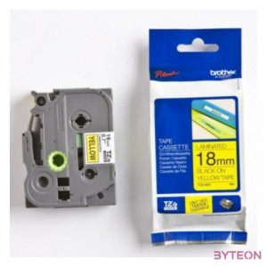Brother TZE-641 (18mm, 8m) laminált szalag - Sárga