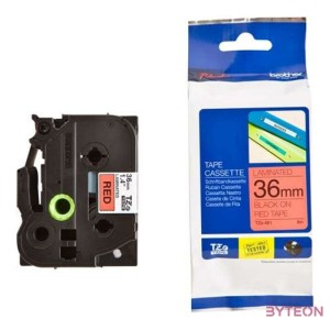 Brother TZE-461 (36mm, 8m) laminált szalag - Piros